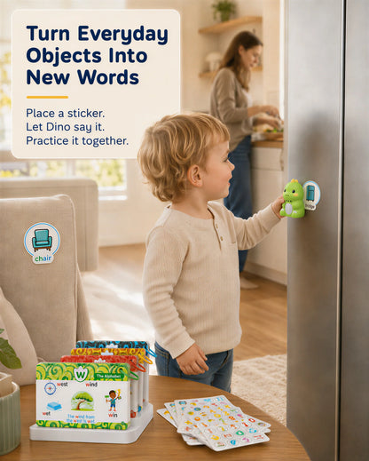 DinoTalk™ – Talking Flash Cards & Sticker Set