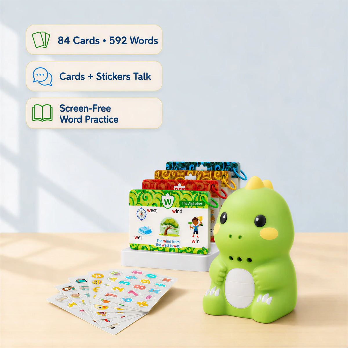 DinoTalk™ – Talking Flash Cards & Sticker Set